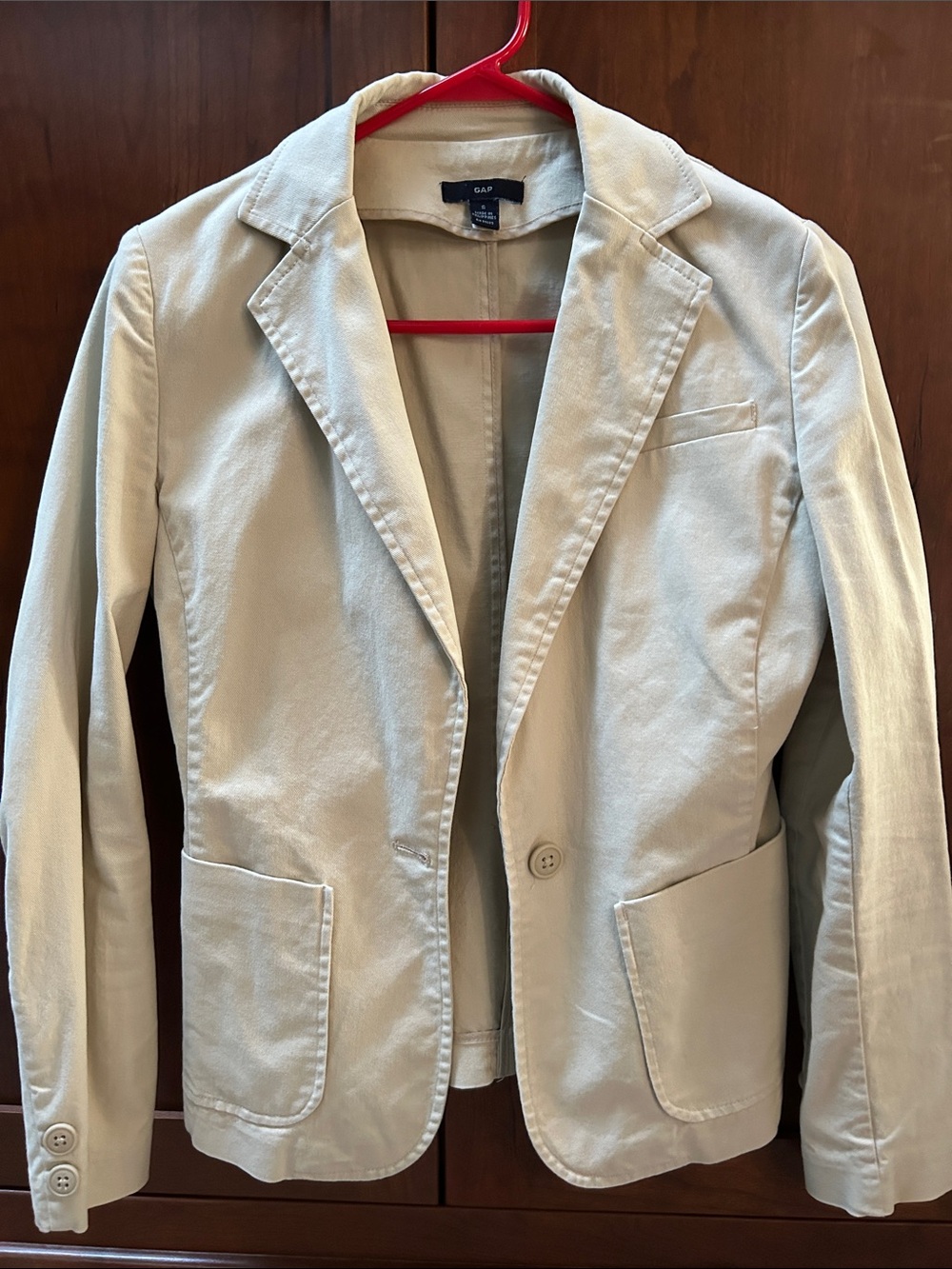 GAP Women's Bone Single-Button Blazer S
